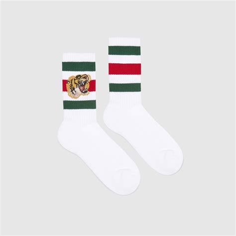 gucci tiger sock|gucci stretch cotton socks.